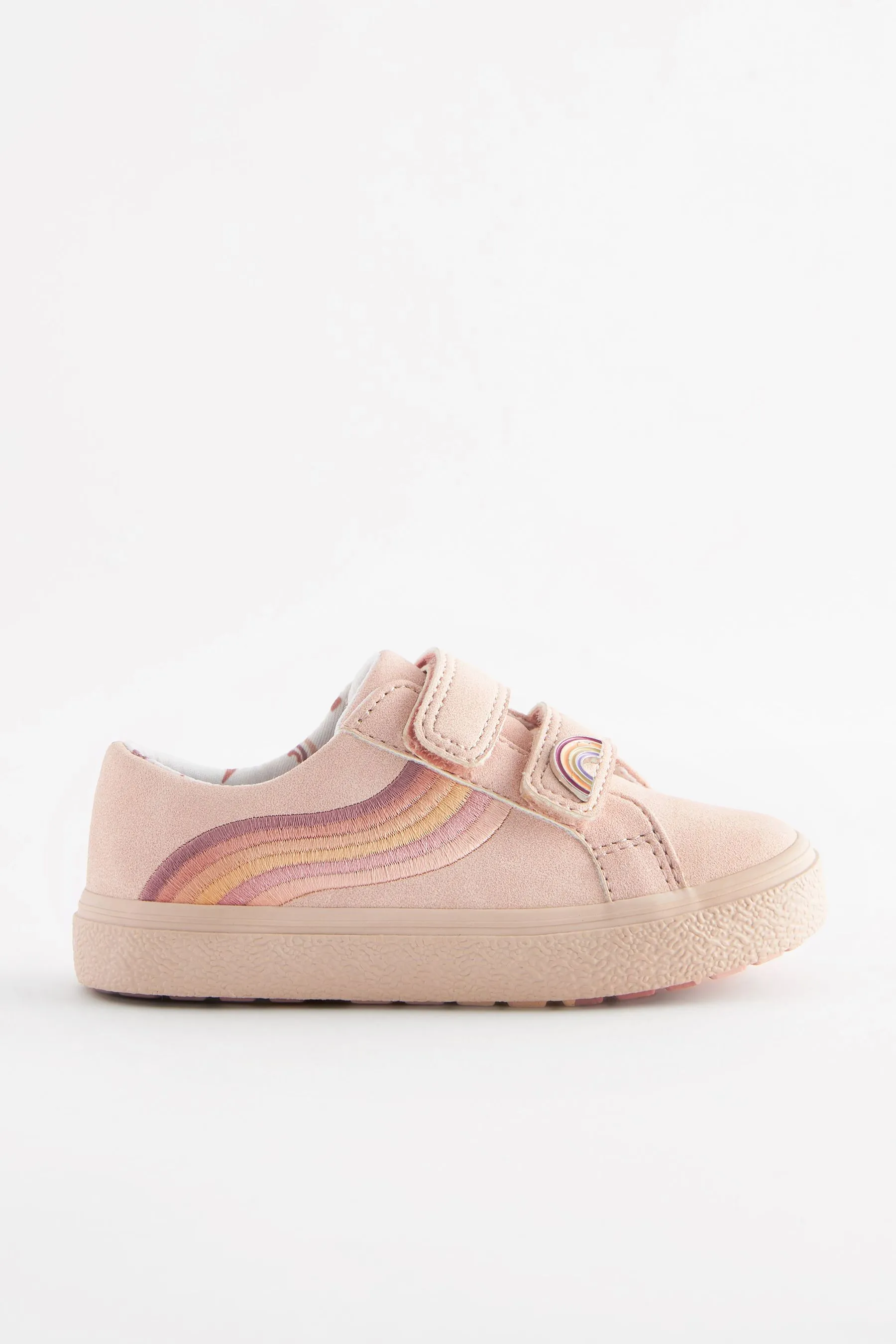 Pink Wide Fit (G) Rainbow Trainers
