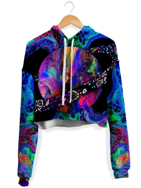 Planet X Fleece Crop Hoodie