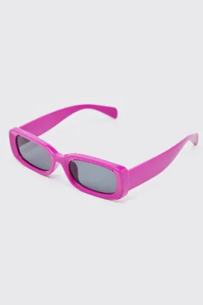 Plastic Narrow Chunky Sunglasses