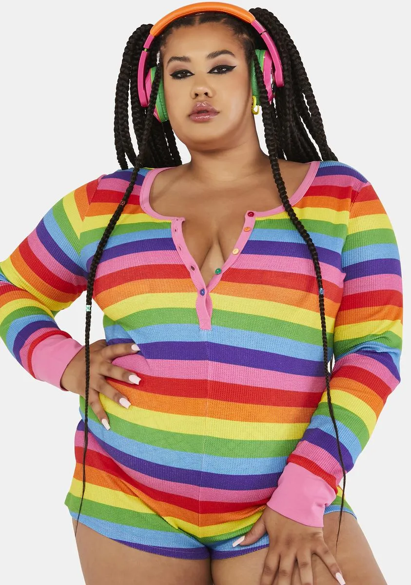 Plus Slay The Day Long Sleeve Romper-