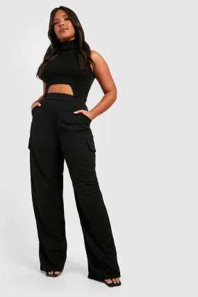 Plus Wide Leg Cargo Pants