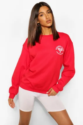 Pocket Print Tennis Sweatshirt