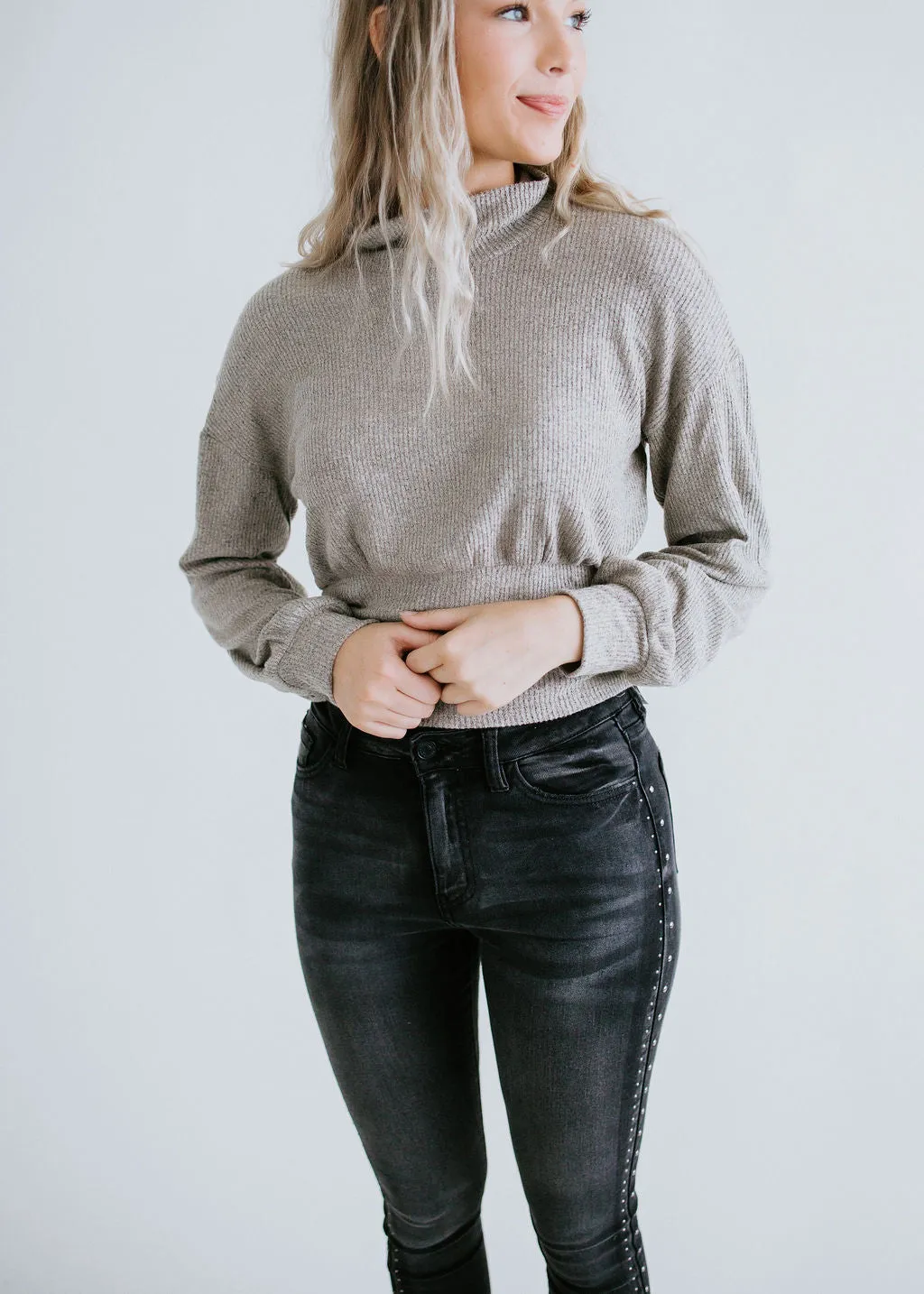 Prisha Turtleneck Knit Top FINAL SALE
