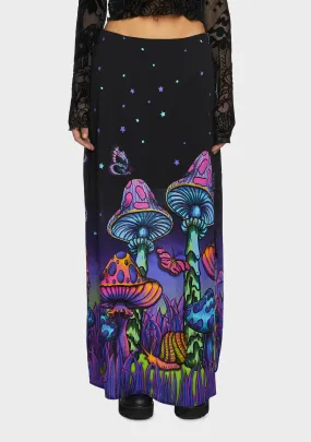 Psychedelic Fairytale Maxi Skirt-