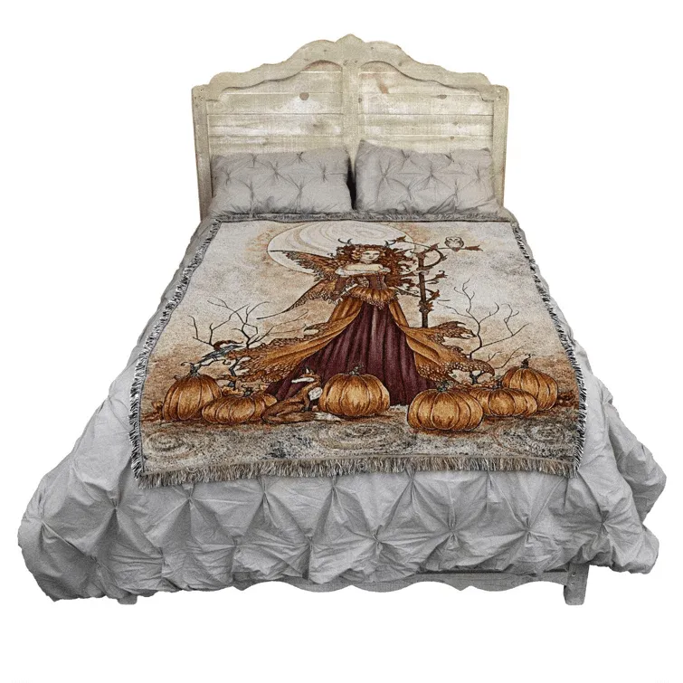 Pumpkin Queen Fairy Tapestry Blanket