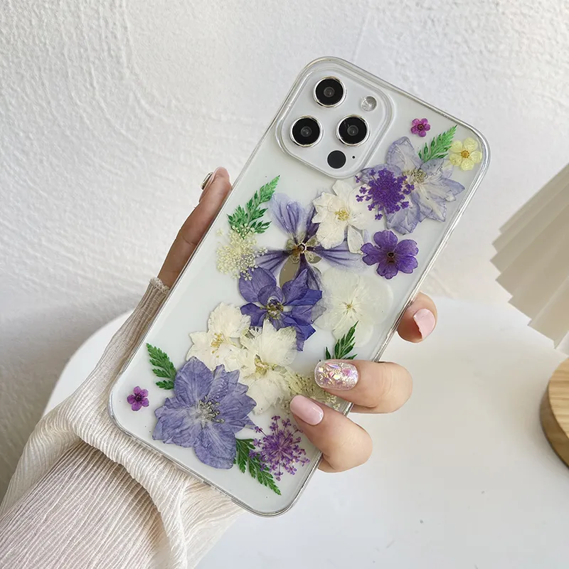 Purple Dried Flowers Case