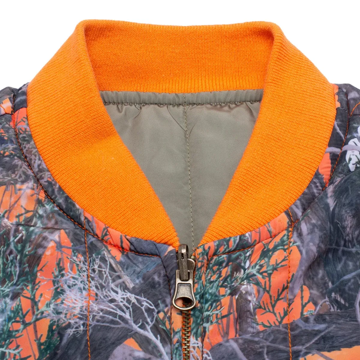 QUILTED REVERSIBLE CAMO VEST | Bodega