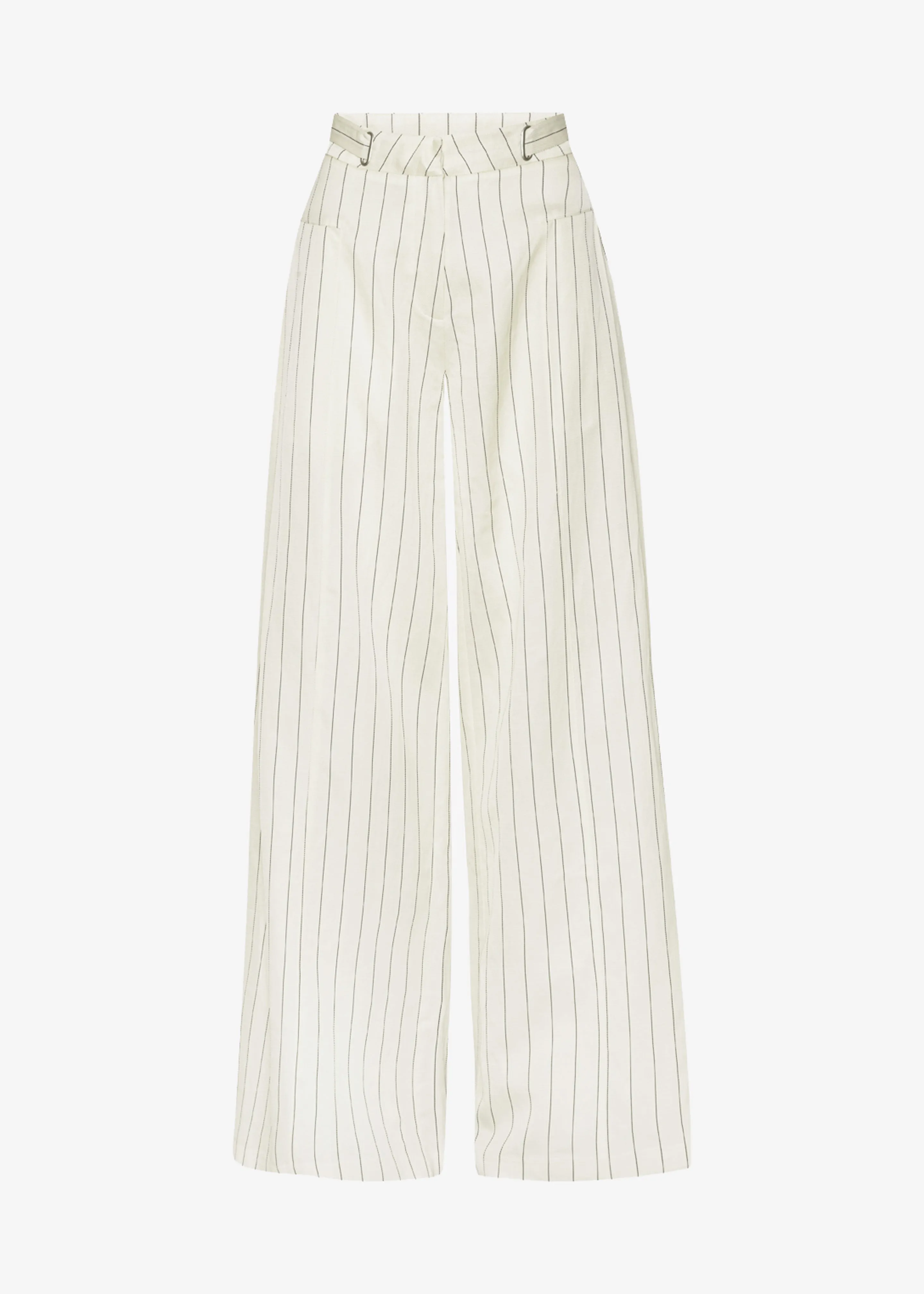 Remain Wide Suiting Pants - Egret Comb