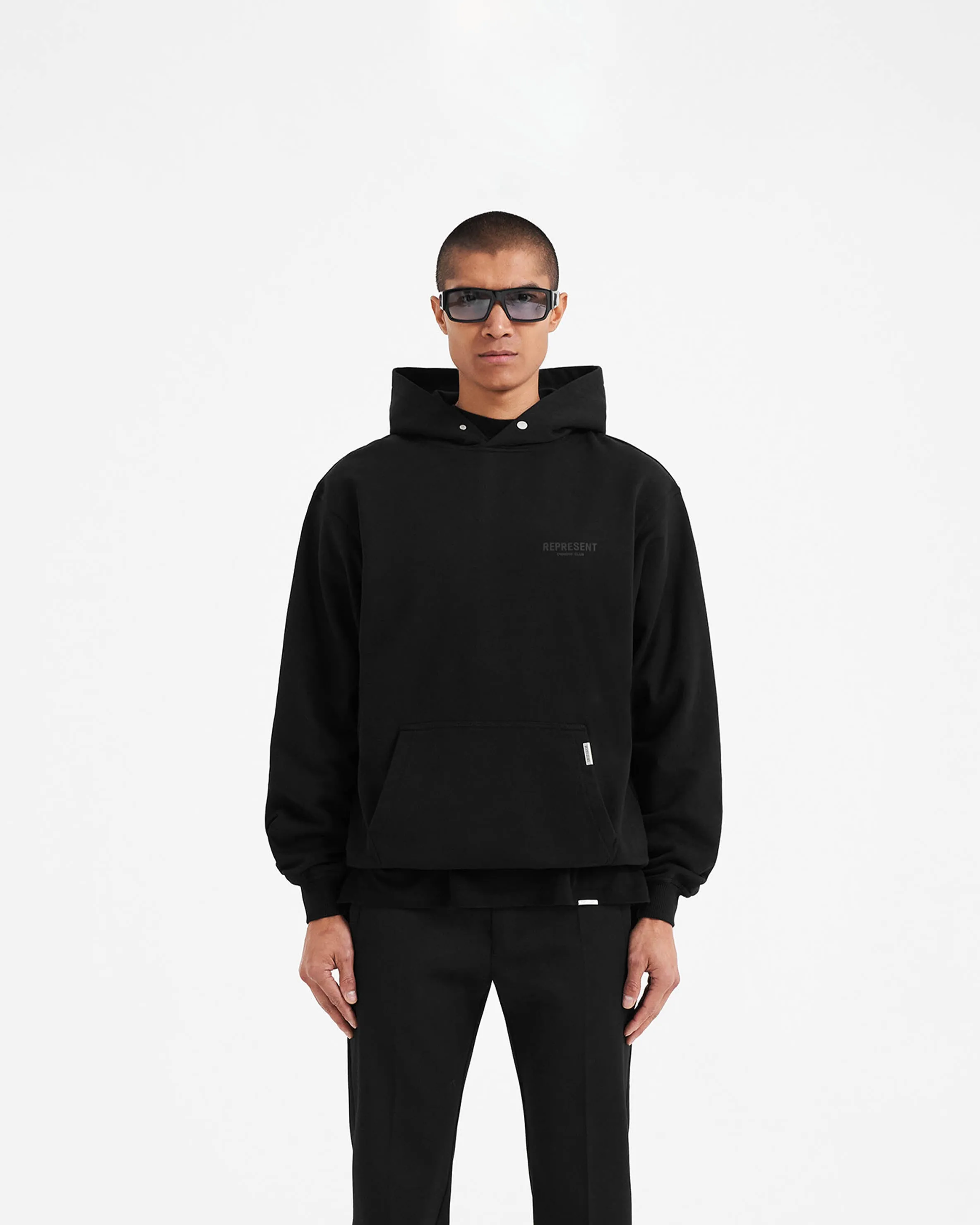 Represent Owners Club Hoodie - Black Reflective