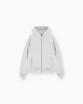 Represent Owners Club Stamp Zip Up Hoodie - Ash Grey