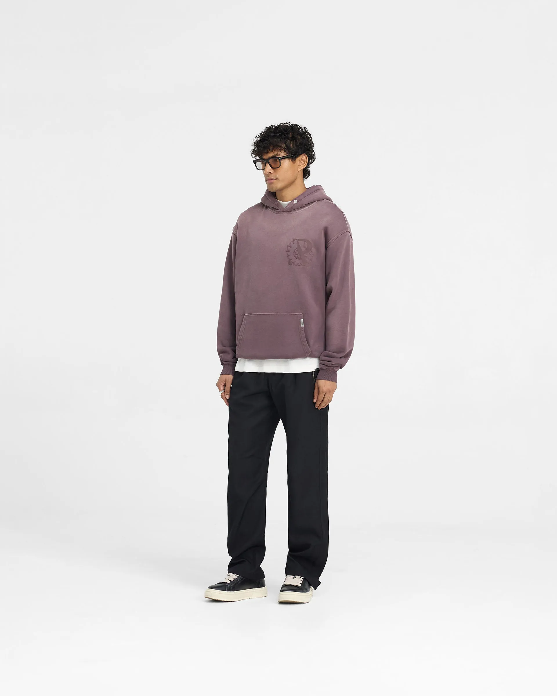 Represent X Belstaff Outline Phoenix Hoodie - Plum