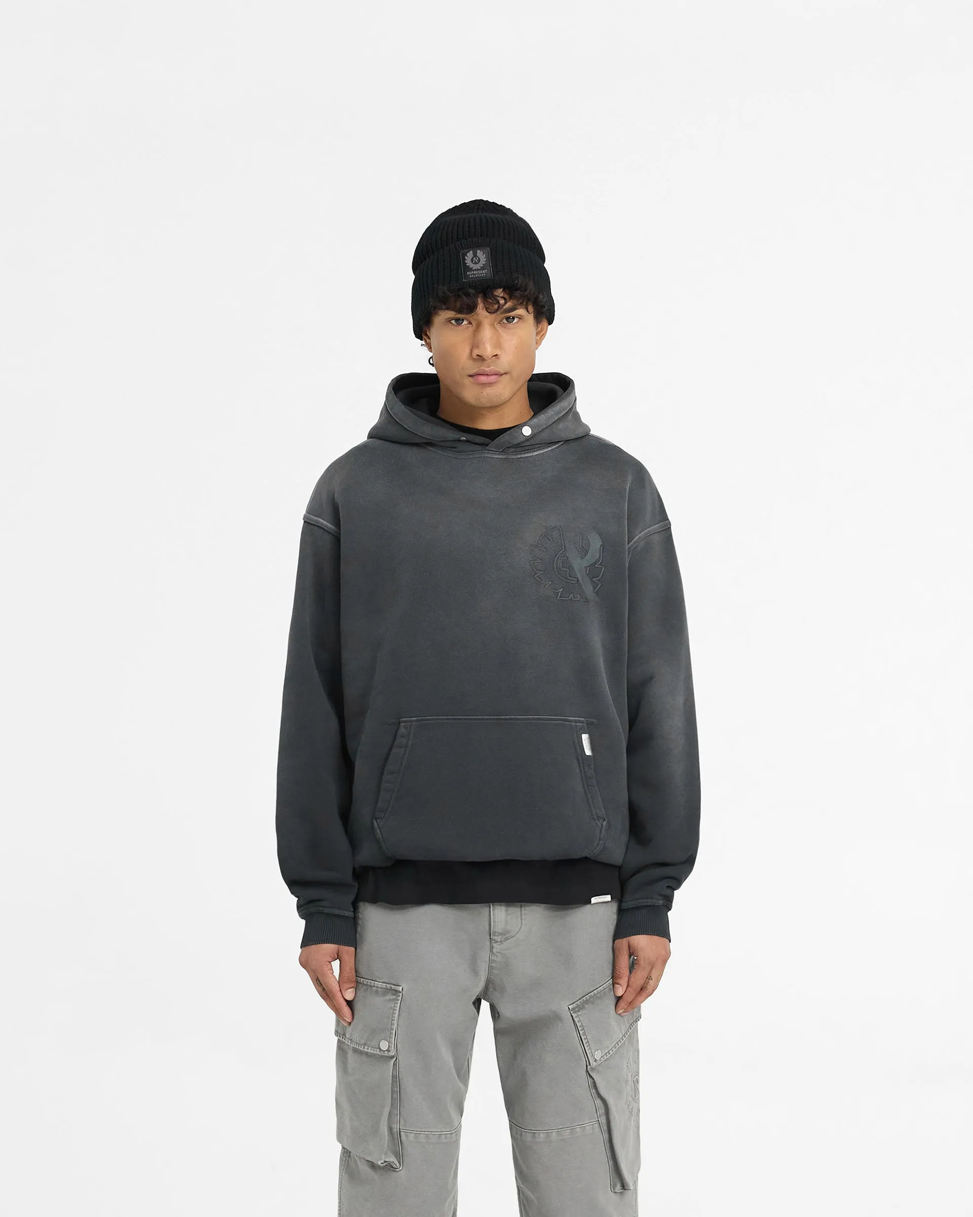 Represent X Belstaff Outline Phoenix Hoodie - Shadow