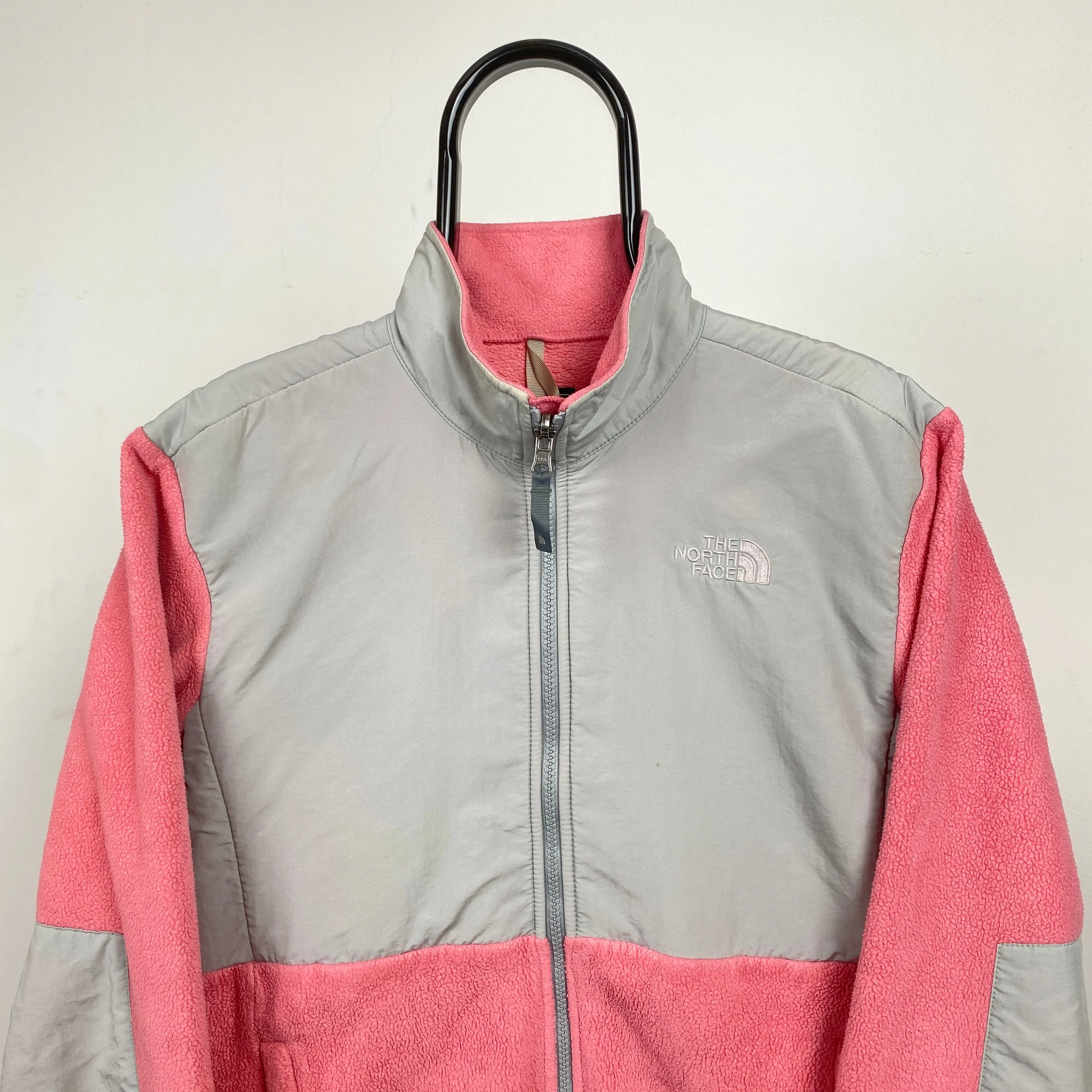 Retro The North Face Denali Fleece Sweatshirt Pink Small