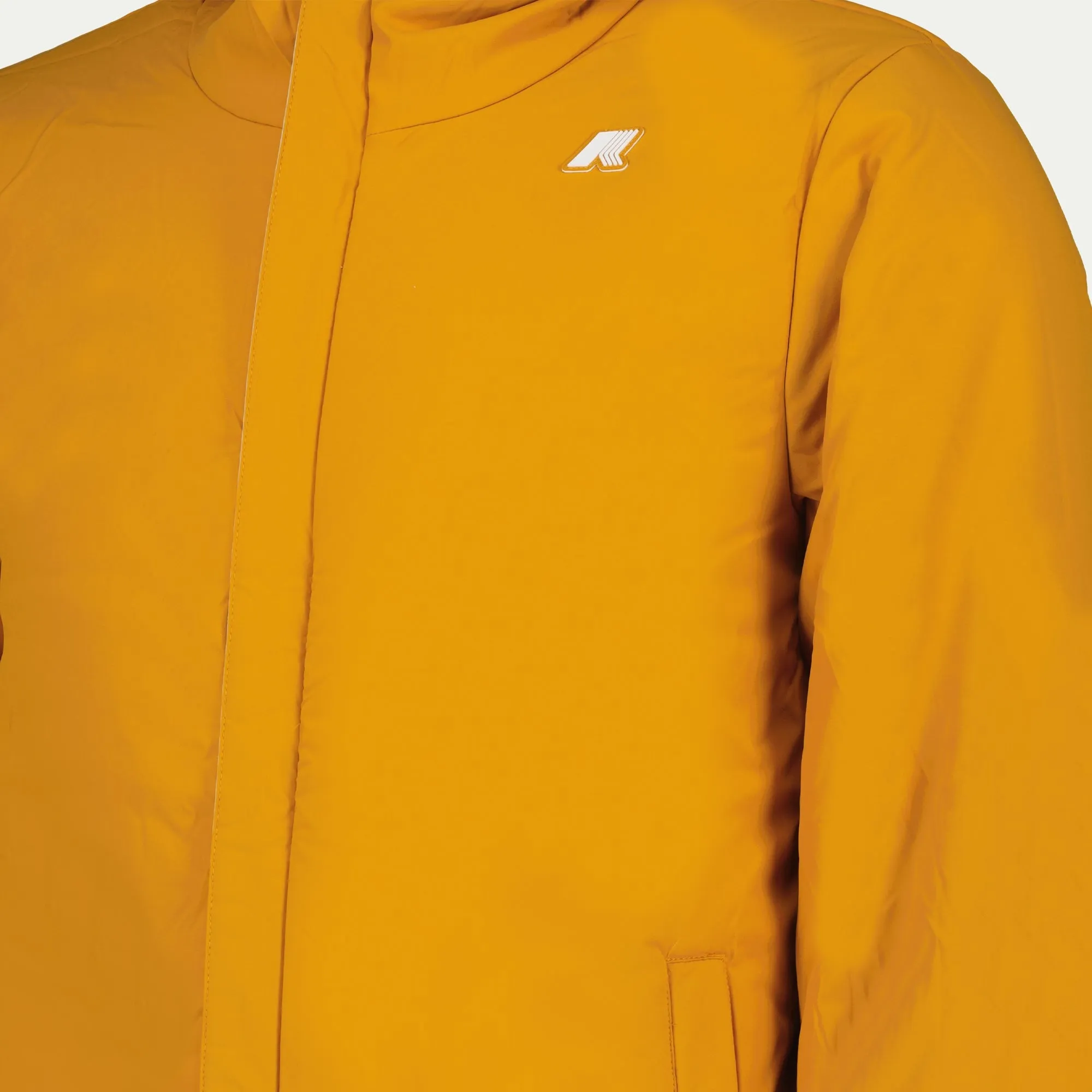 Reversible Beige-Orange Puffer Jacket