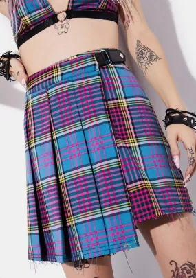 Risky Business Plaid Skirt-