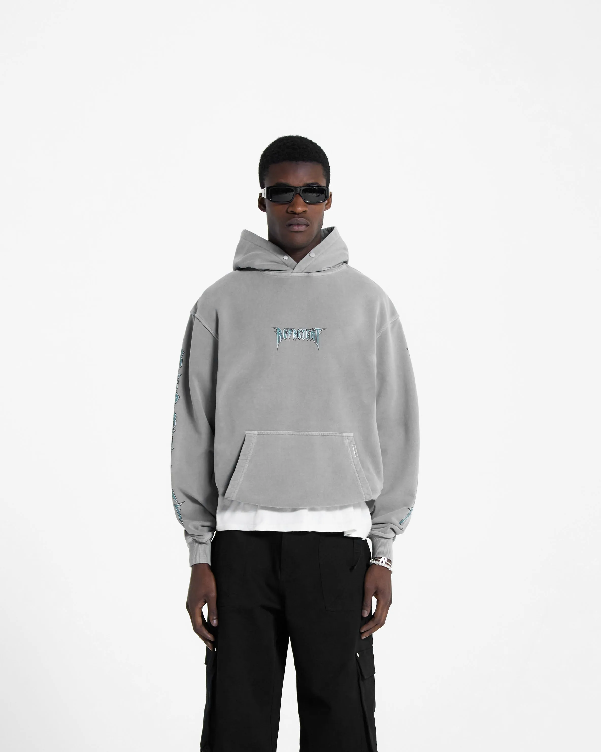 Rock Logo Hoodie - Ultimate Grey