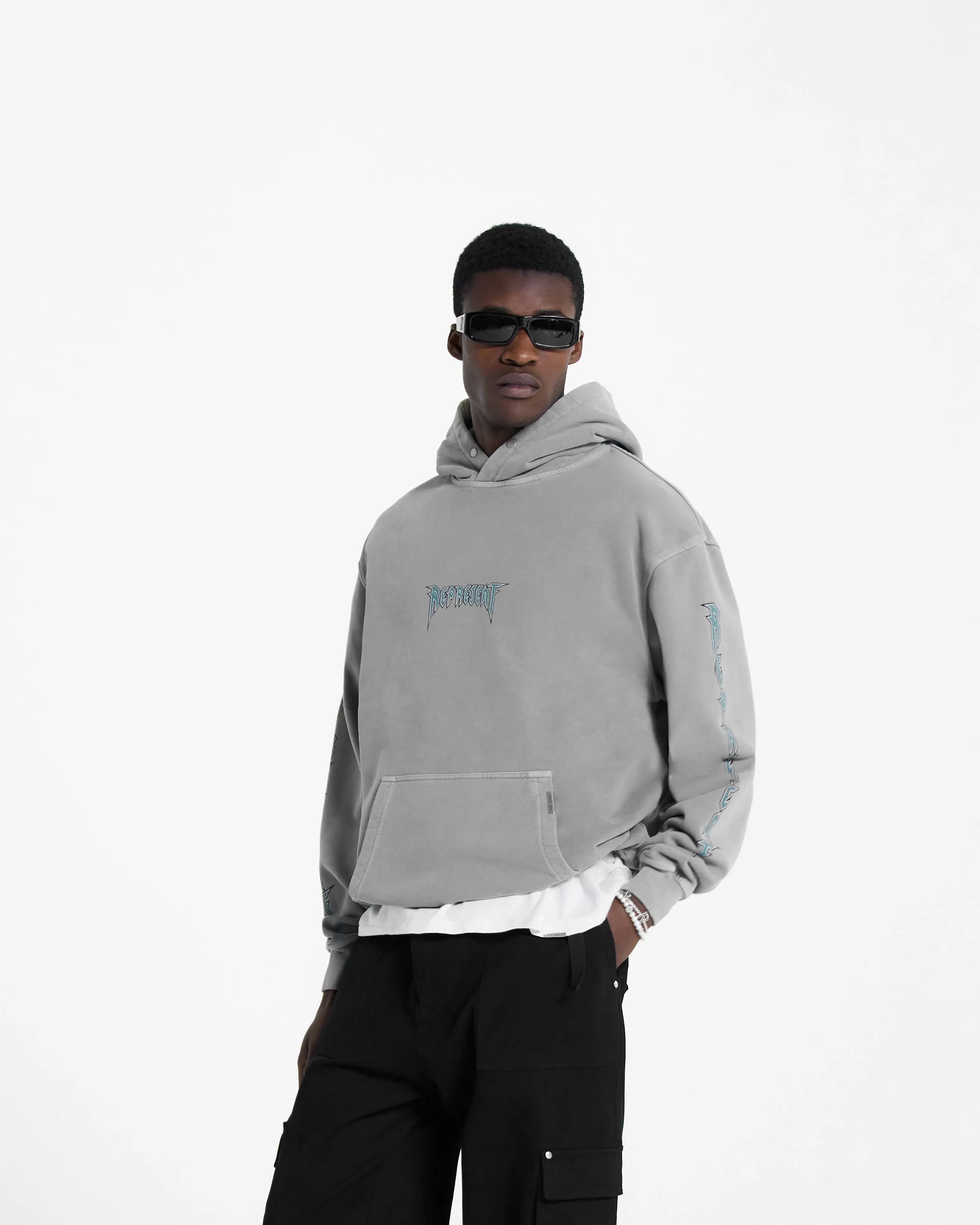 Rock Logo Hoodie - Ultimate Grey