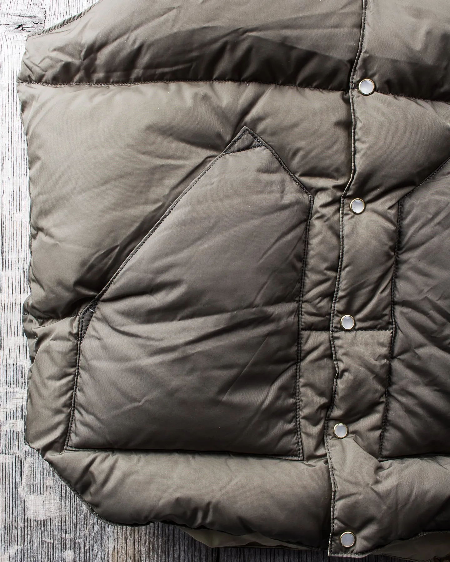 Rocky Mountain Featherbed Christy Nylon Down Vest Olive