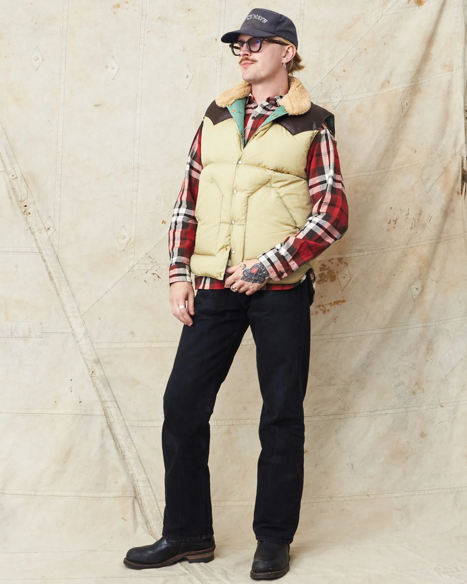 Rocky Mountain Featherbed Christy Nylon Down Vest Tan