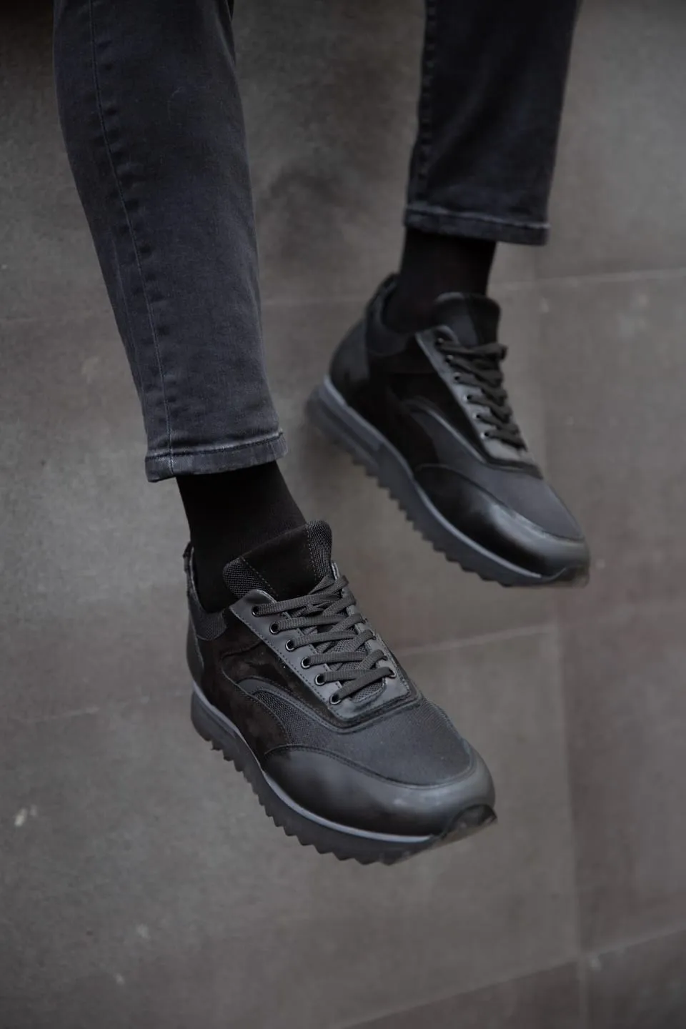 Sardinelli Laced Sports Shoes Black
