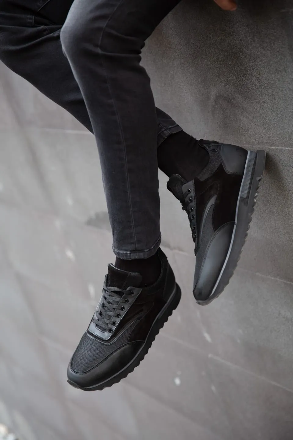 Sardinelli Laced Sports Shoes Black