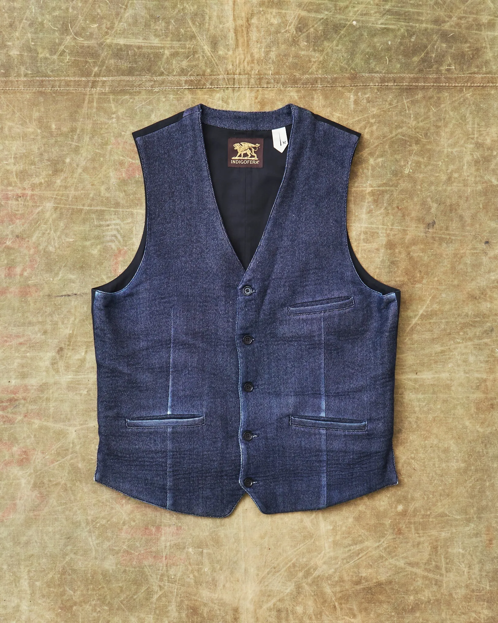 Second Hand Indigofera Chicota Vest Indigo Twill Size M