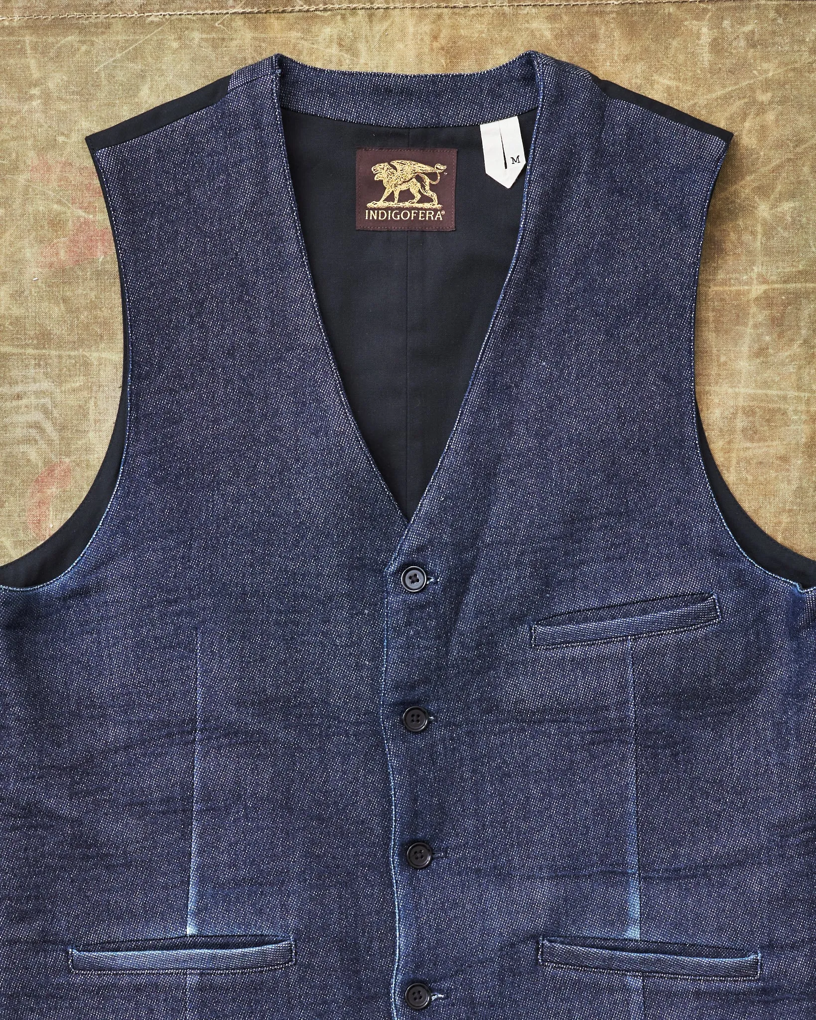 Second Hand Indigofera Chicota Vest Indigo Twill Size M