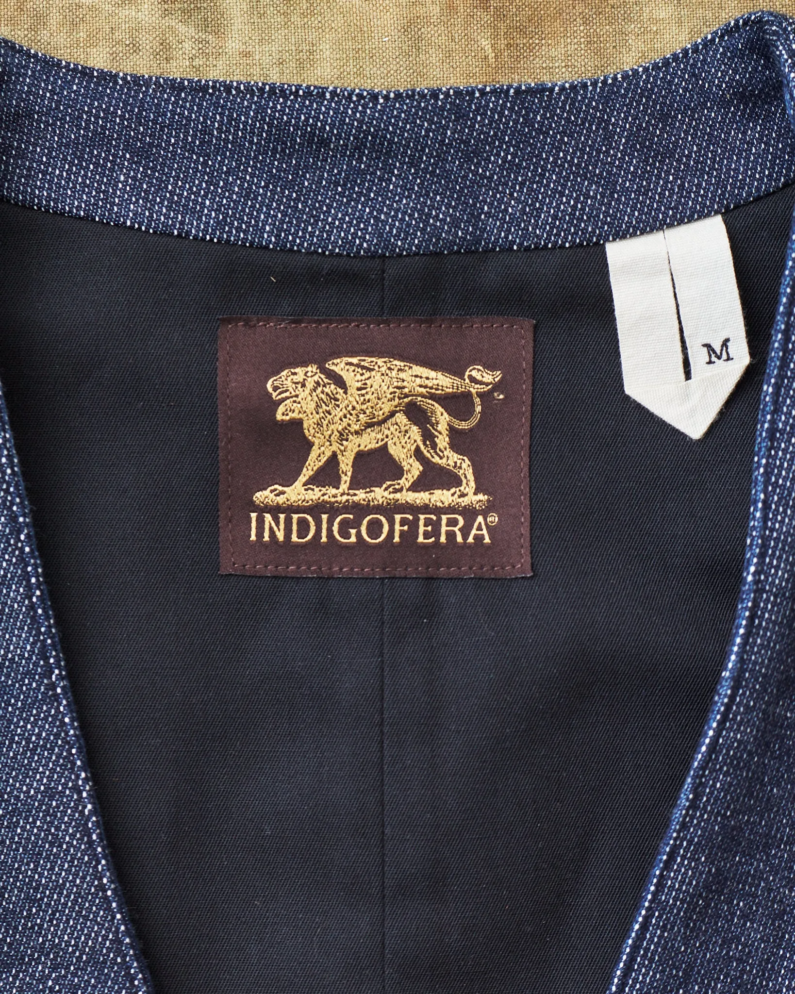 Second Hand Indigofera Chicota Vest Indigo Twill Size M