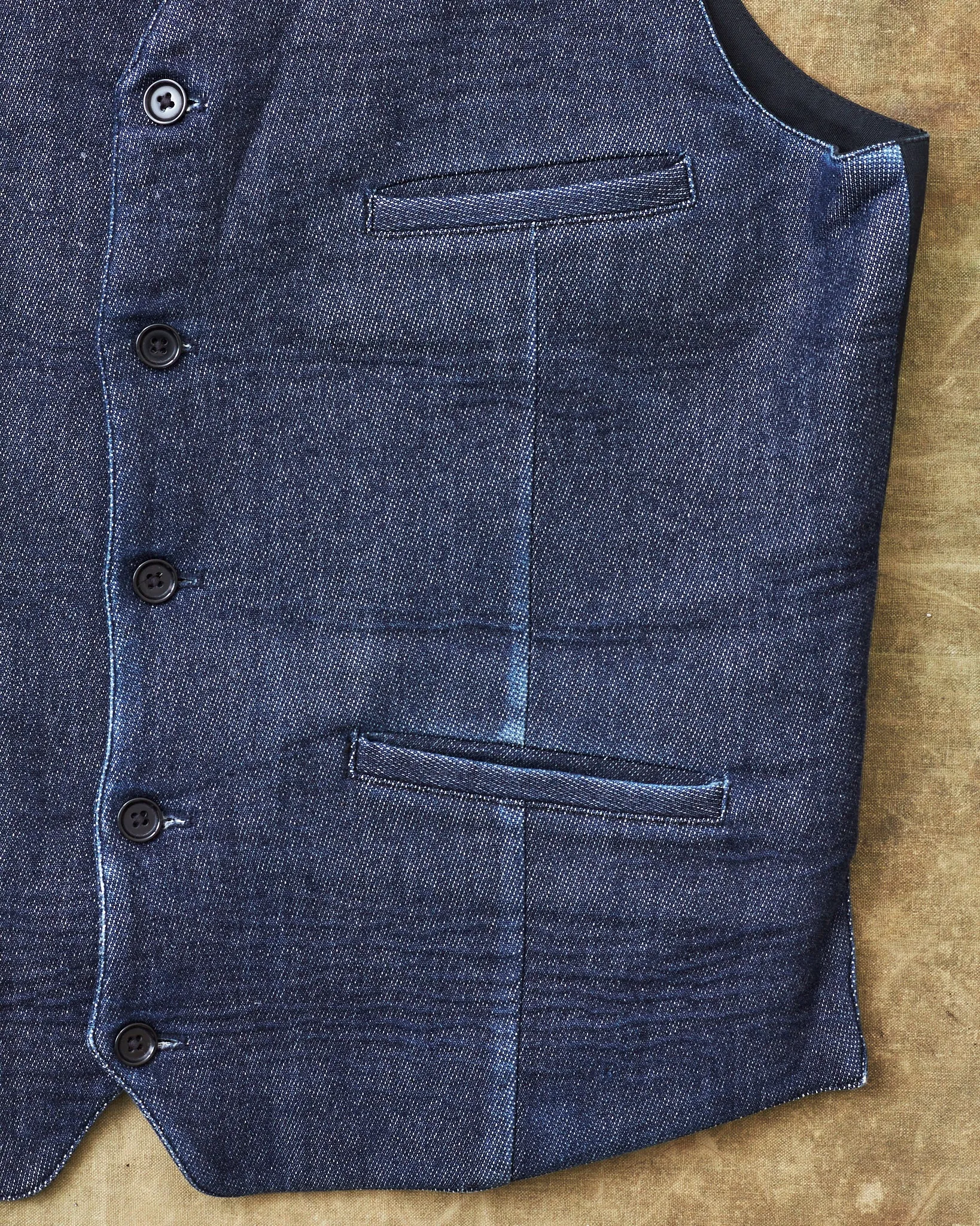 Second Hand Indigofera Chicota Vest Indigo Twill Size M