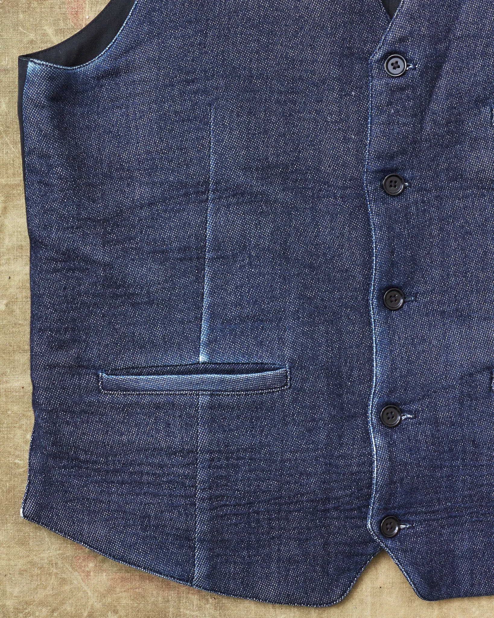 Second Hand Indigofera Chicota Vest Indigo Twill Size M