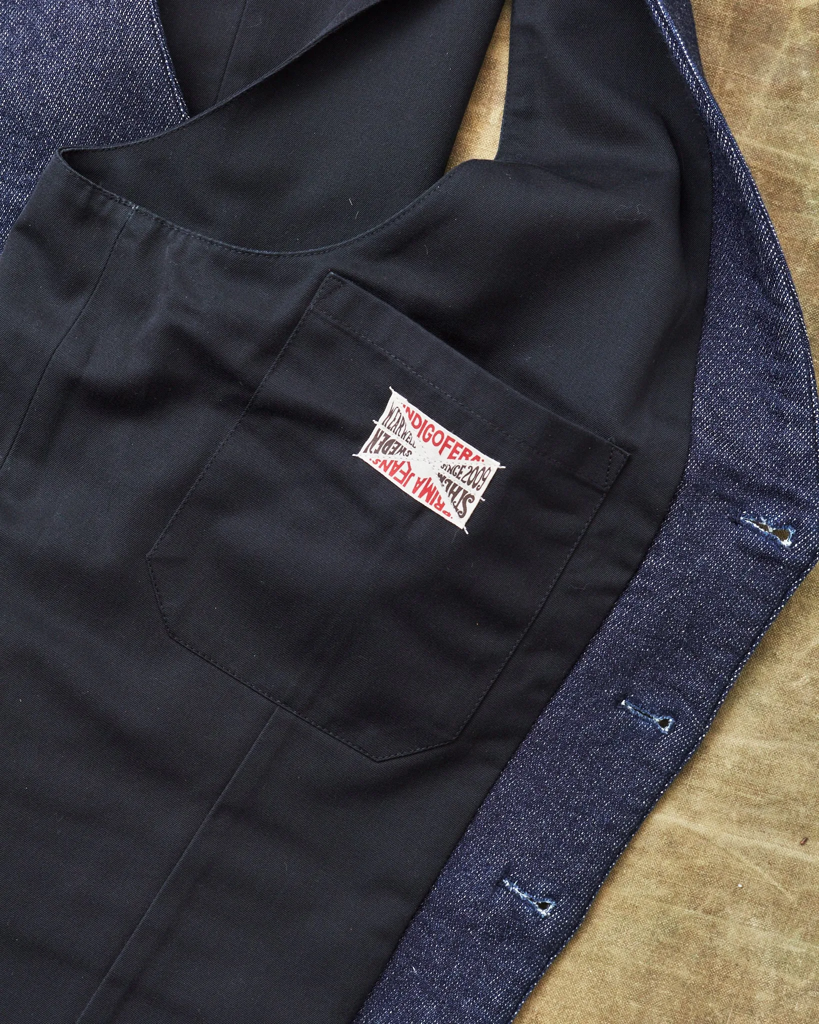 Second Hand Indigofera Chicota Vest Indigo Twill Size M