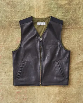 Second Hand Simmons Bilt Horsehide Black Vest 42