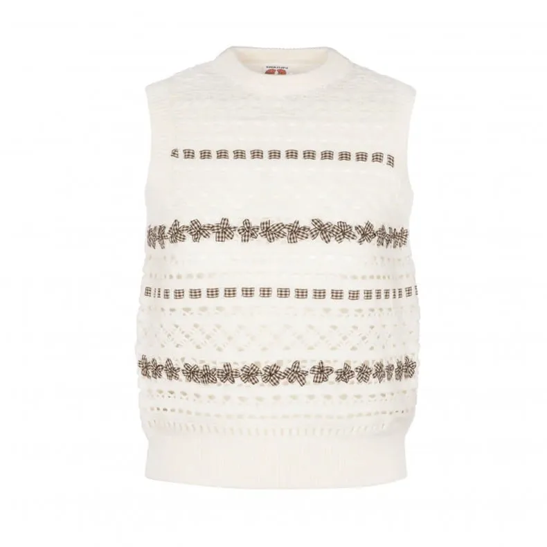 Shrimps Salem Merino Wool Vest (Cream)