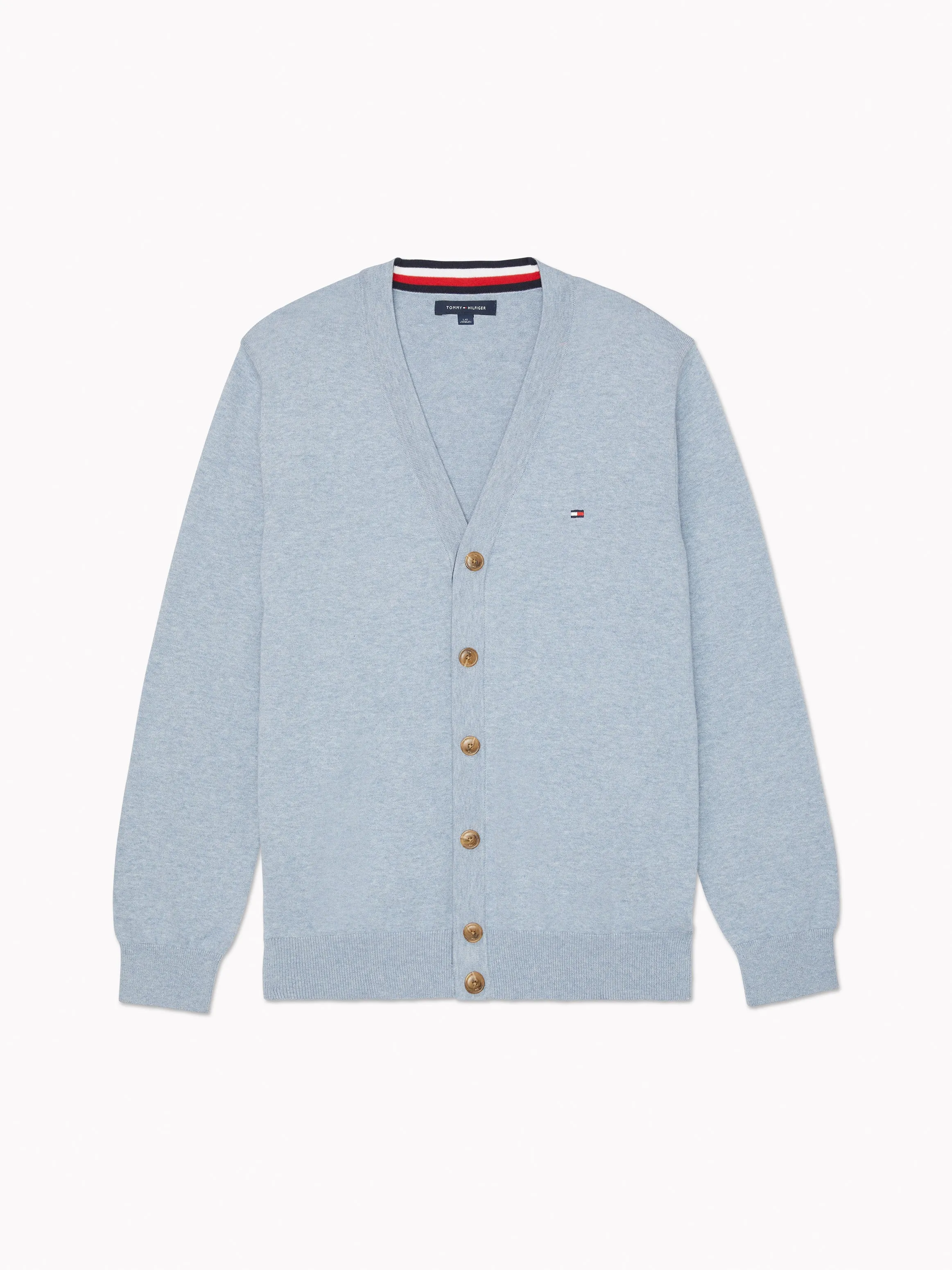 Signature Cardigan (Mens) - Denim Blue Heather