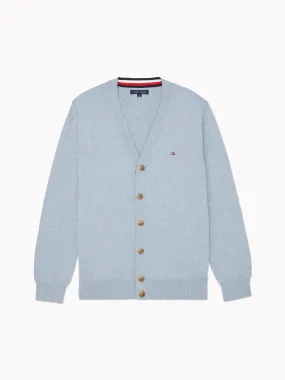 Signature Cardigan (Mens) - Denim Blue Heather