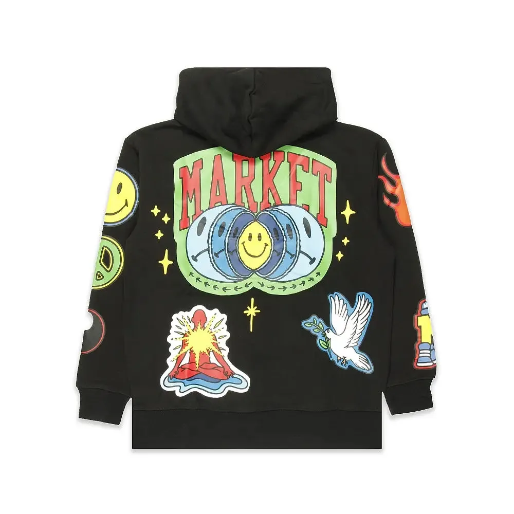 Smiley Start Within Stars Hoodie