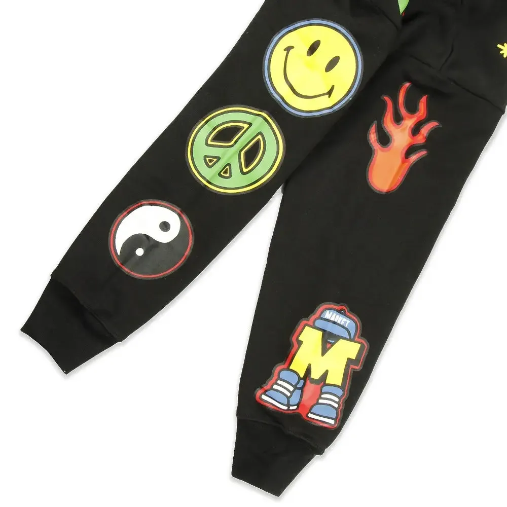 Smiley Start Within Stars Hoodie