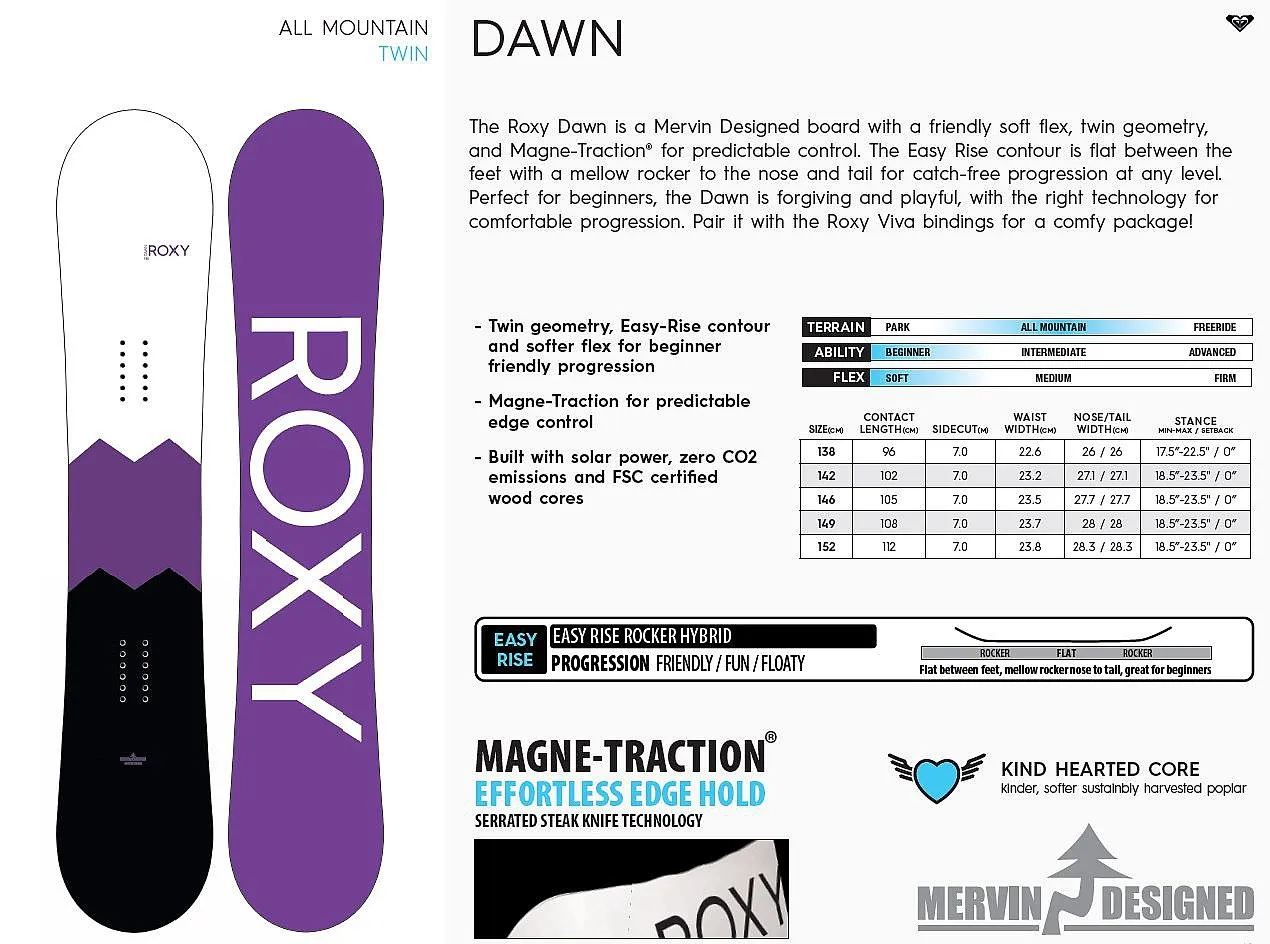 snowboard Roxy Dawn - Assorted - women´s