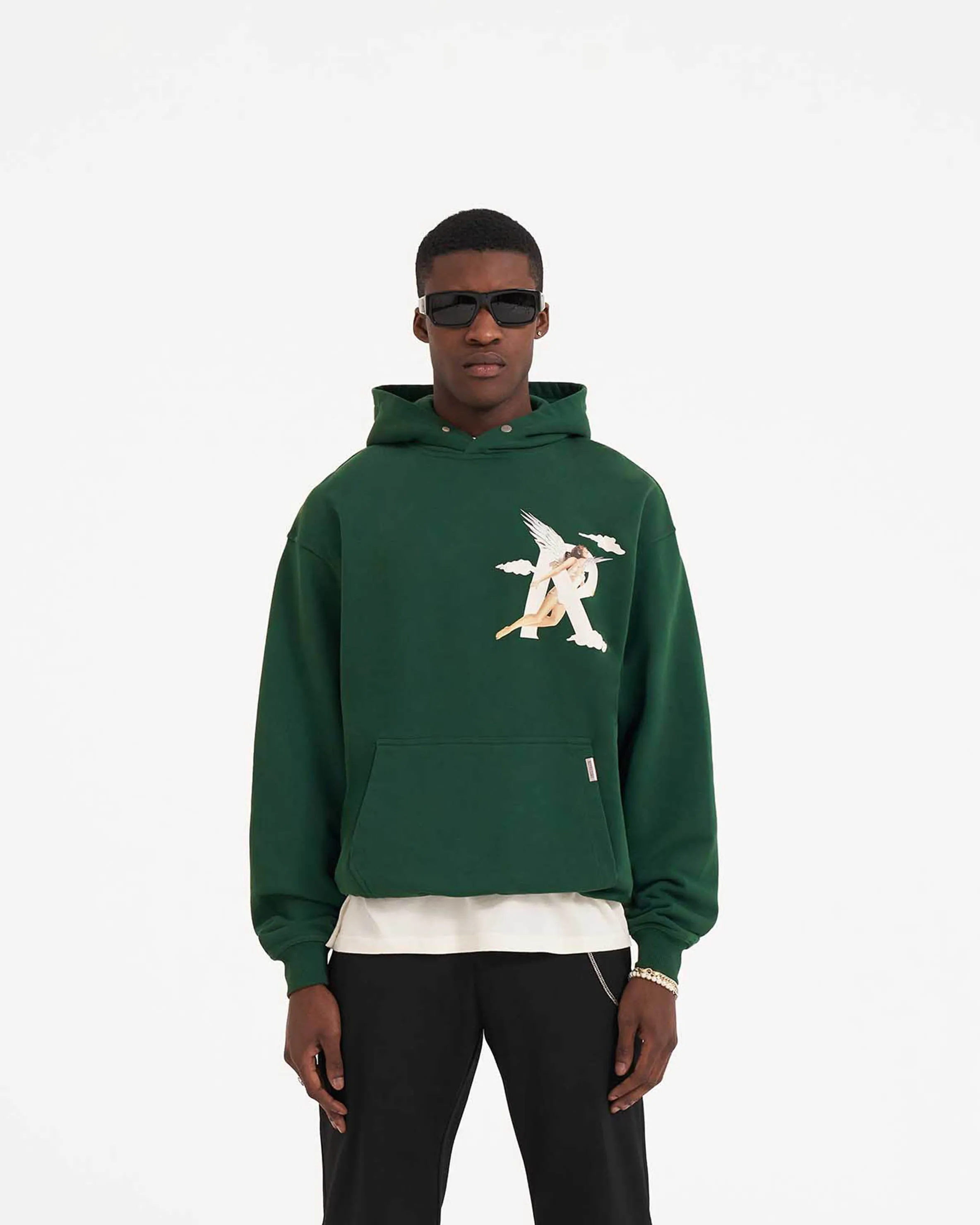 Storms In Heaven Hoodie - Racing Green