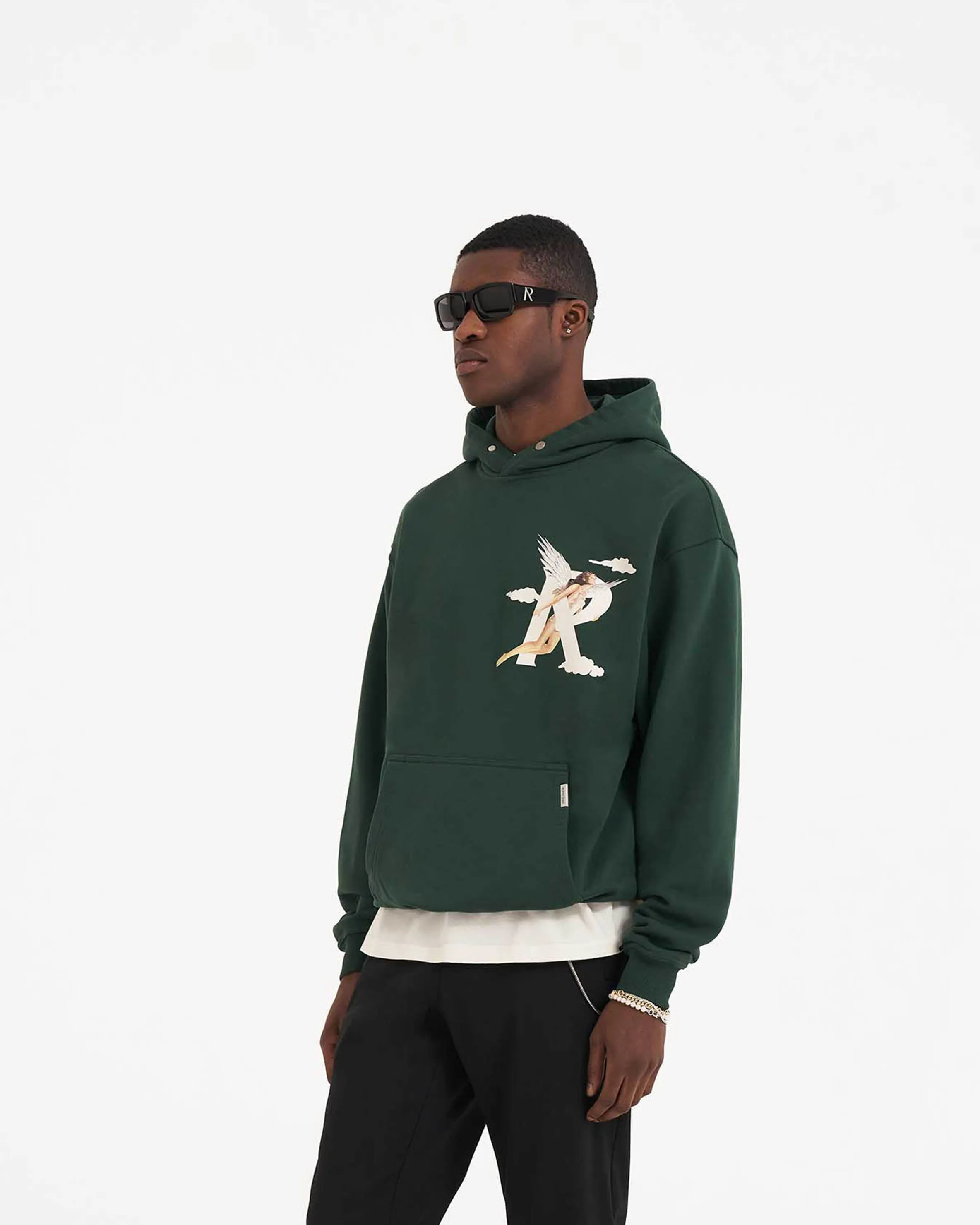 Storms In Heaven Hoodie - Racing Green