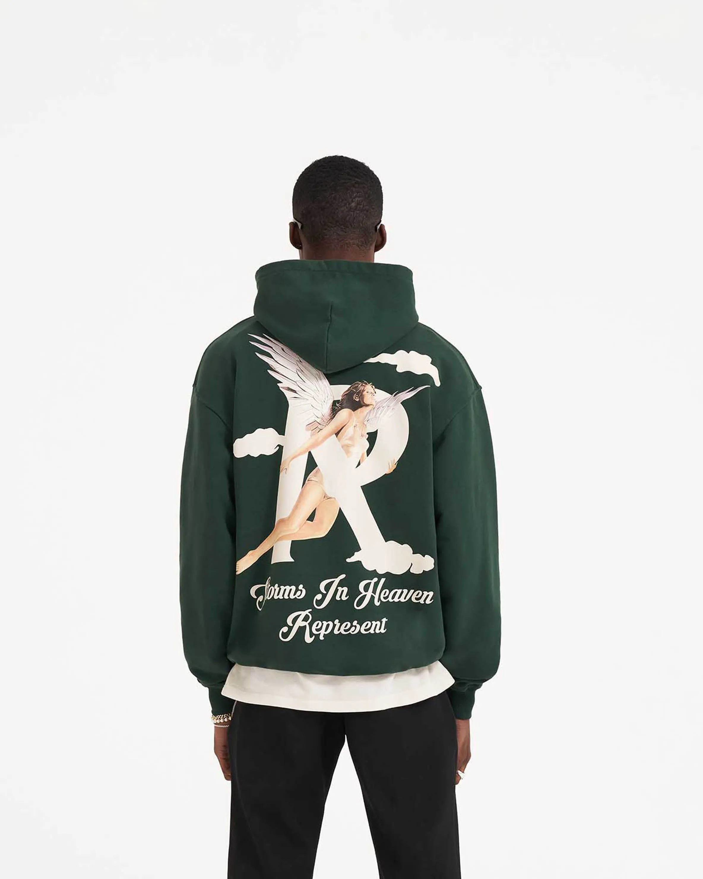 Storms In Heaven Hoodie - Racing Green