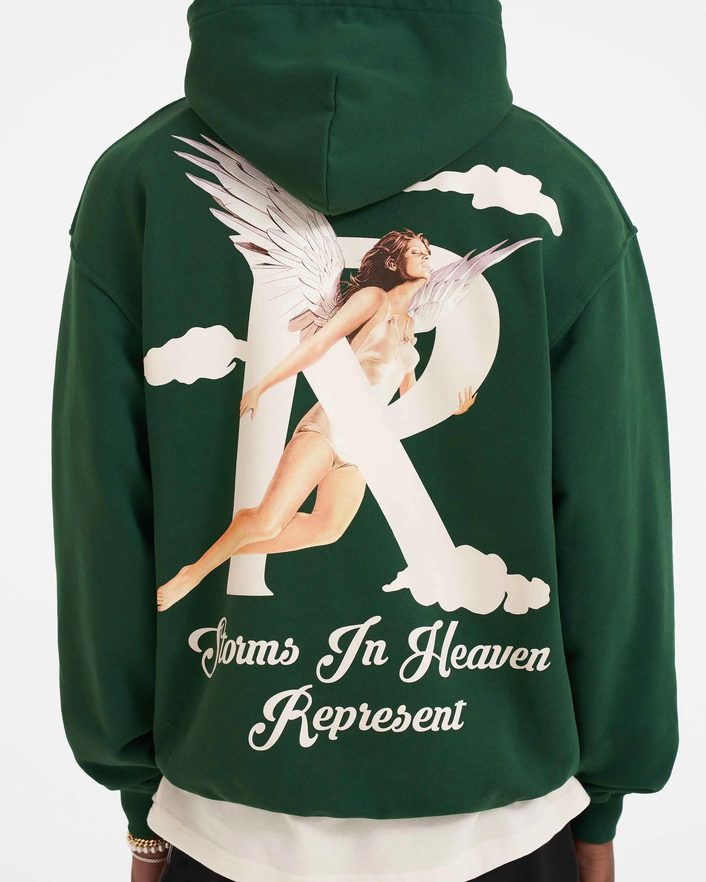 Storms In Heaven Hoodie - Racing Green