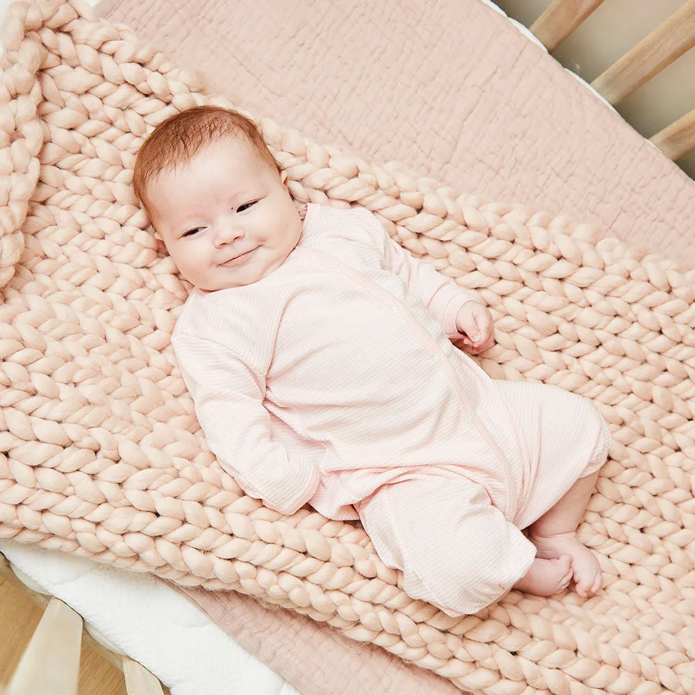 Stripe Rib Romper and Sack Converter
