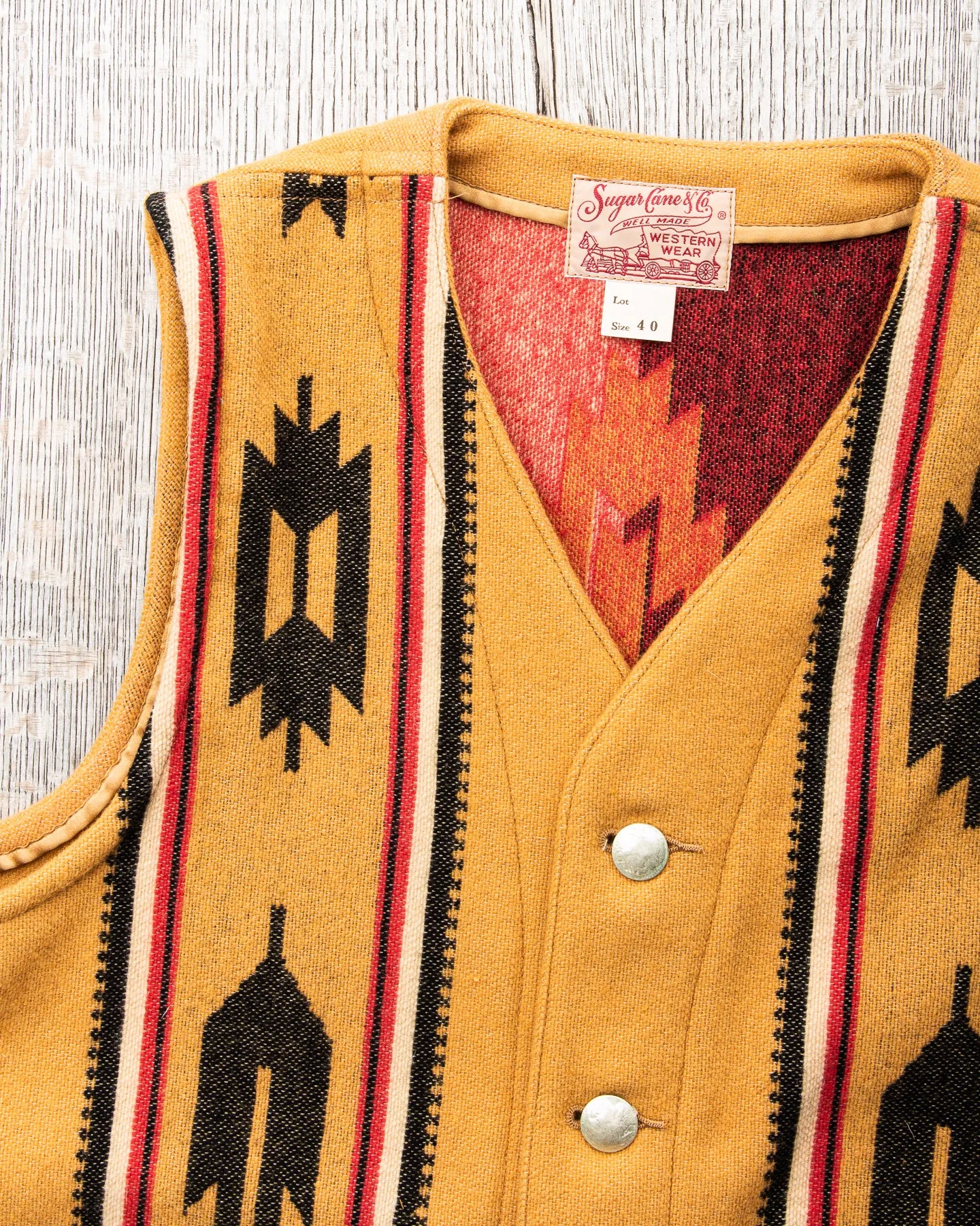 Sugar Cane & Co SC14993 Wool Blanket Vest