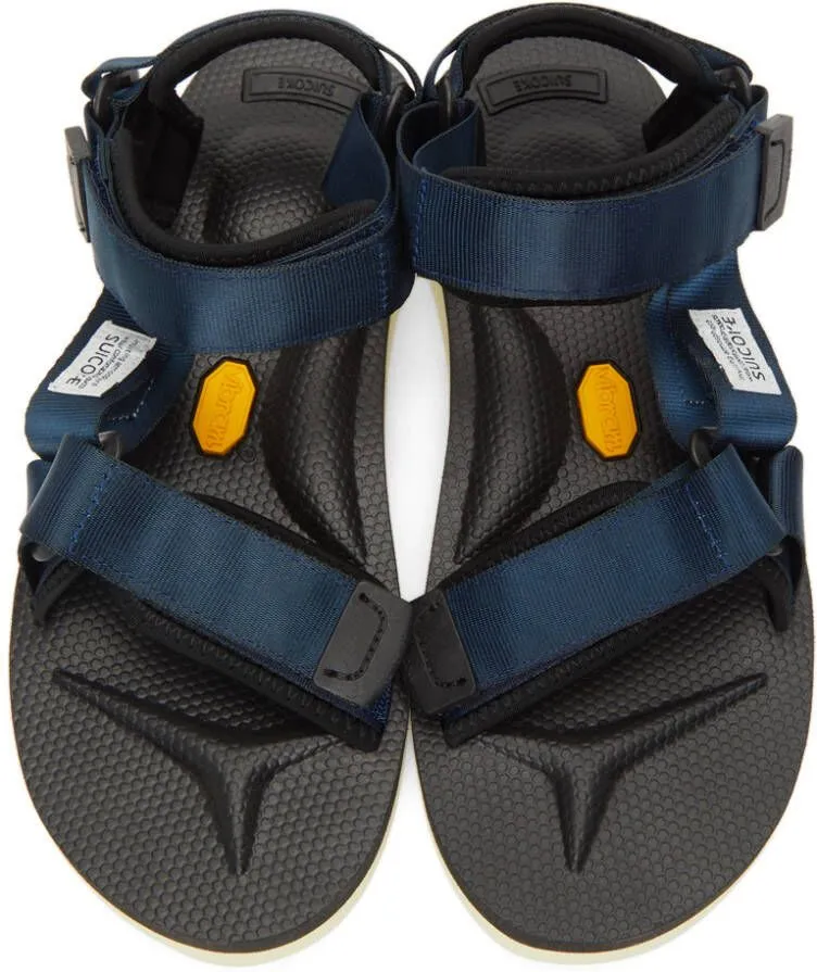 Suicoke Navy & Black DEPA-V2 Sandals