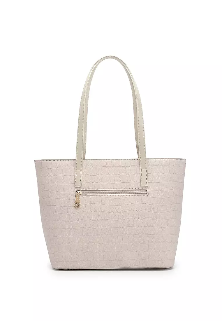 Swiss Polo Women's Tote Bag / Shoulder Bag - Beige