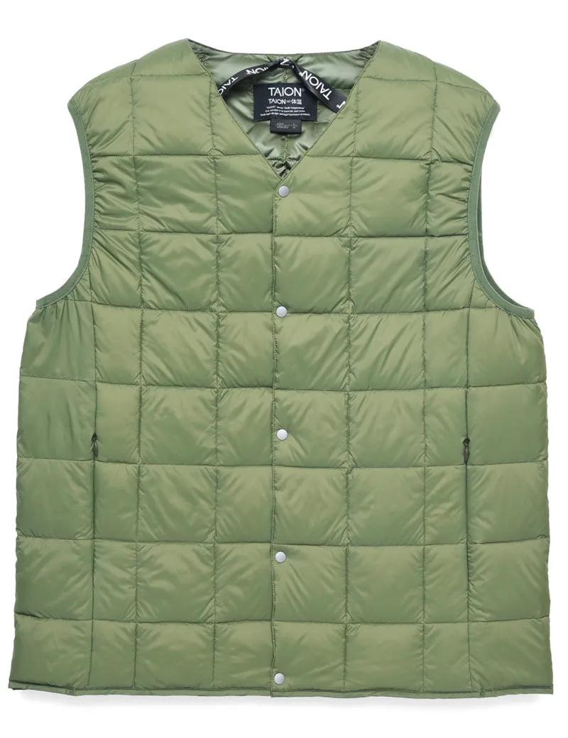 Taion Taion-001 Down Vest Olive