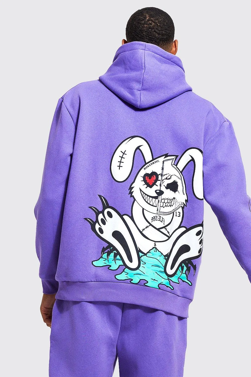 Tall Oversized Evil Bunny Hoodie