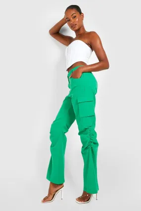 Tall Ruched Low Rise Cargo Pants