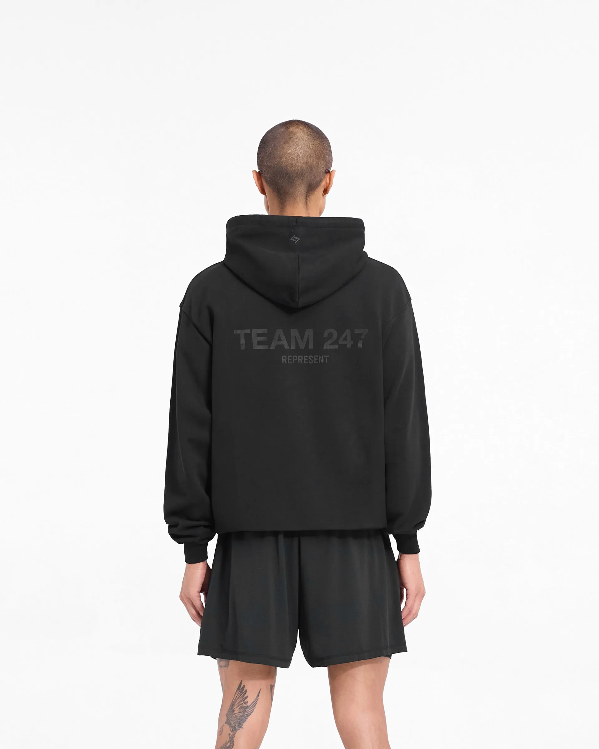 Team 247 Oversized Hoodie - Matte Black